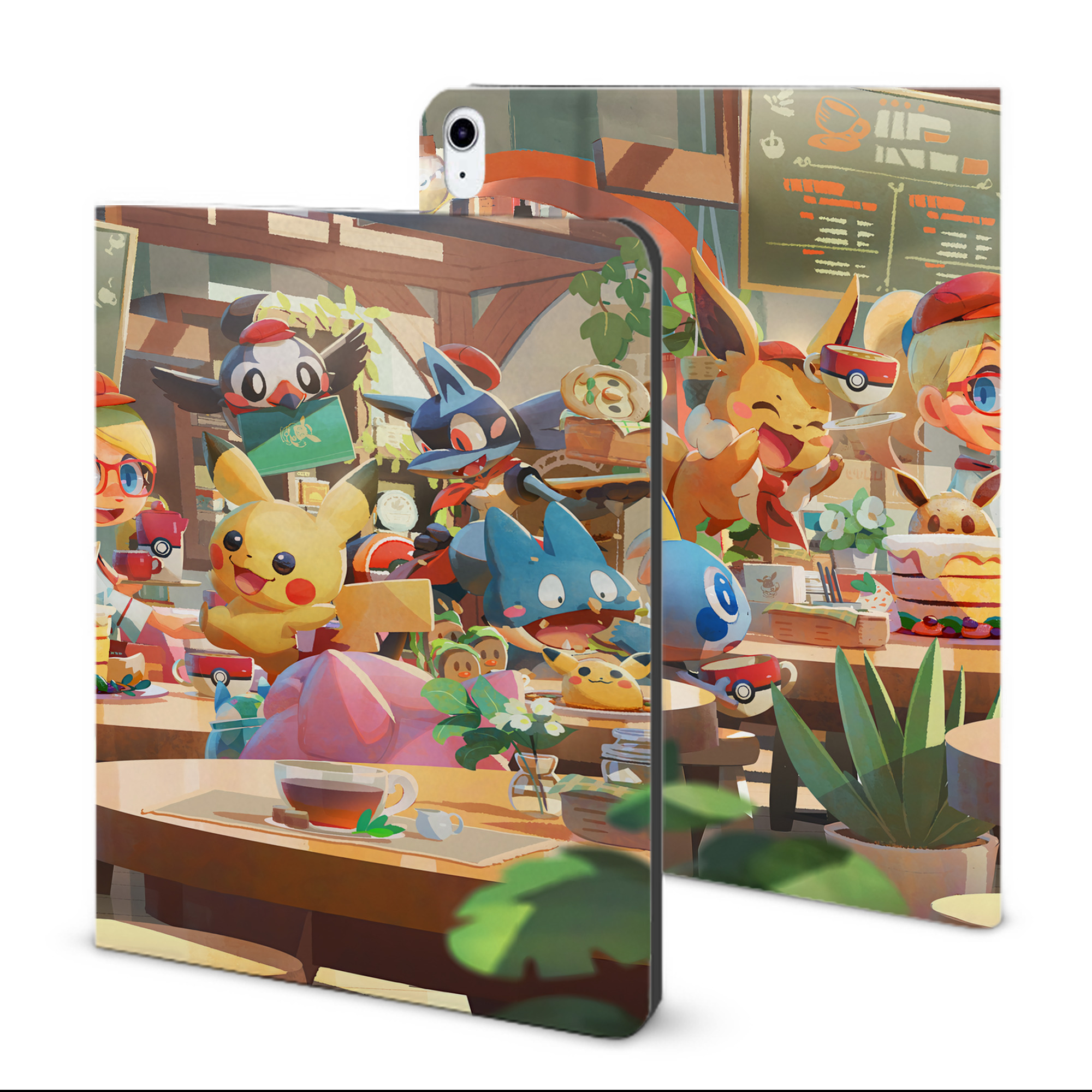 （画像用） ポケットモンスター Pokémon IPad ケース ブック型 PUレザー TPU 耐衝撃 軽量 薄型 ペン収納なし 全面保護 IPad 各モデル対応